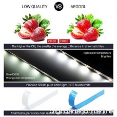AEGOOL Vanity Mirror Light Kit Compatible Alexa 16.4ft/5m Dimmable Smart LED Strip Lights 6000K Daylight White Ultra Crisp Bright SMD2835 300Leds DC12V Voice Controlled Cabinet Lighting - B07D1HF31P