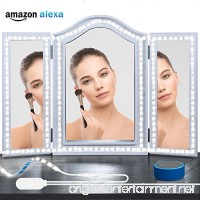 AEGOOL Vanity Mirror Light Kit Compatible Alexa  16.4ft/5m Dimmable Smart LED Strip Lights 6000K Daylight White  Ultra Crisp Bright SMD2835 300Leds DC12V Voice Controlled Cabinet Lighting - B07D1HF31P