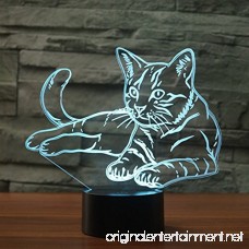 Bedoo Pressie Birthday Gift Delightful Cat Lamp Magic 3D Illusion 7 Colors Touch Switch USB Insert LED Light Christmas Present and Party Decoration - B076KPV4HP