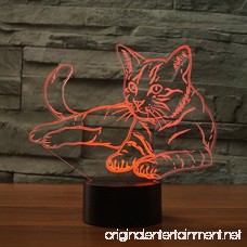 Bedoo Pressie Birthday Gift Delightful Cat Lamp Magic 3D Illusion 7 Colors Touch Switch USB Insert LED Light Christmas Present and Party Decoration - B076KPV4HP