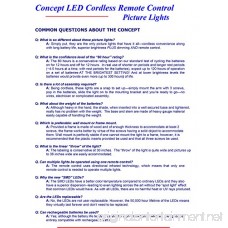 Concept Lighting 205L Cordless Remote Control LED Picture Light Satin Nickel Small - B018A2SBHS