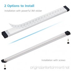 EShine 3 12 inch Panels LED Under Cabinet Lighting Hand Wave Activated Warm White (3000K) - B01AFH2EFQ