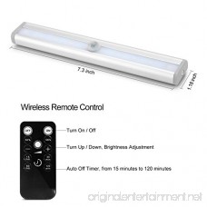 Fansteck Remote Control Led Lights Stick-Anywhere Portable Wireless LED Under Cabinet Lights/Puck lights/Closet Lights with Magnetic Tape/Brightness Adjustment/Auto Off Timer 3 Packs Silver - B0786CJ5MX