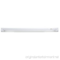 GE Slim Line 23 Inch Fluorescent Under Cabinet Light Fixture Plug In Linkable Warm White Plastic Housing Slim Design 5 Foot Cord Perfect for Kitchen Office Garage Workbench and more 10169 - B001ET6D8Y