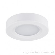 GetInLight Dimmable LED Puck Lights Kit Recessed or Surface Mount Design Soft White 3000K 2W (6W Total 30W Equivalent) White Finished ETL Listed (Pack of 3) IN-0102-3-WH - B01LAN3YUI