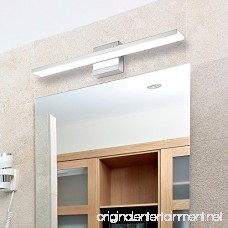 JUSHENG Bathroom Vanity Lights 24 in Bathroom Light Fixtures 24 W Finish Chrome Aluminum Light Body 6000K - B07DS5FGTD