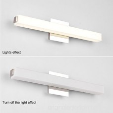 JUSHENG Vanity Light 24.4 inches LED Vanity Light 16 W White Acrylic Rectangle Tube Neutral White 4000K - B077M86JGL