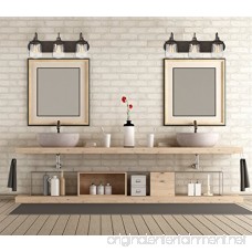 Kira Home Mason 23 3-Light Industrial Vanity/Bathroom Light Oil-Rubbed Bronze Finish - B075X3SC6V
