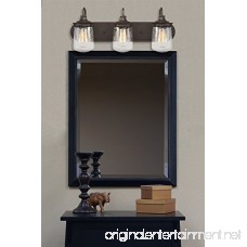 Kira Home Mason 23 3-Light Industrial Vanity/Bathroom Light Oil-Rubbed Bronze Finish - B075X3SC6V