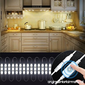Kitchen Lighting Kitchen Cabinets LED Lights with Smart Touch Dimmer Under Cabinet Lights10ft 60 Leds Closet Kitchen Counter LED light (White) - B07BQKMZBJ