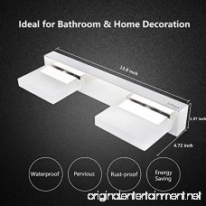LED Bathroom Vanity Light ieGeek 8W Modern Vanity Light Wall Light Makeup Cabinet Mirror Light Mirror Front Light Stainless Steel/Chrome/Frosted Acrylic/360 Degree Rotation/Cool White/625 LM-2 Lights - B06ZXYPYGJ