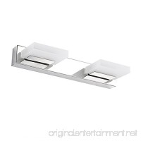 LED Bathroom Vanity Light  ieGeek 8W Modern Vanity Light Wall Light Makeup Cabinet Mirror Light Mirror Front Light Stainless Steel/Chrome/Frosted Acrylic/360 Degree Rotation/Cool White/625 LM-2 Lights - B06ZXYPYGJ
