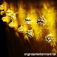 LED String Lights Goodia Battery Operated 40 LED Gold Moroccan for Bedroom Curtain Patio Lawn Landscape Fairy Garden Home Wedding Holiday Christmas Tree Party (Warm White) - B00Y2KS4R0