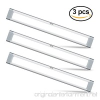 LED Under Cabinet Lighting  Aglaia Dimmable Under Cupboard Light LED 9W 6000K Ultra Thin Closet Light Bar for Kitchen Shelf Locker Show Case（3 Pack） - B074G1LTFS