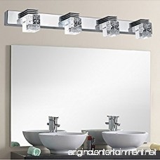 Letsun Modern 12w Cool White 650lm 4-light Led Bathroom Crystal Lights Wall LED Lamps Cabinet Mirror Lighting - B00KLX78GA
