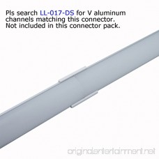 Litever 90 Degrees Corner Connectors ONLY for Litever Slim V Shape LED Strip Aluminum Channels Screws Included LL-016-90D - B06Y2KJTDS
