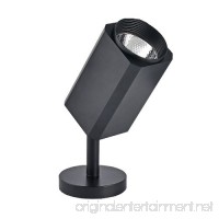 LUMINTURS 12W COB Dimmable LED Ceiling Picture Spot Wall Project Focus Lamp Adjustable Fixture Light Black Finish Pure White - B06VWNRKG4