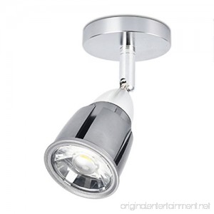 LUMINTURS 7W LED Ceiling Picture Spot Project Downlight Adjustable Lamp Fixture Light Silver Finish Warm white - B07CYR6L8K