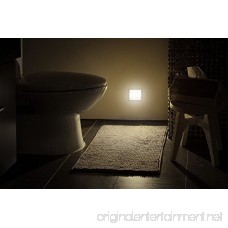 Lunara Plug-In LED Night Light WARM White Nightlights with Dusk to Dawn Sensor for Hallways Bathrooms Kitchen Stairs Energy Efficient and Compact UL Approved 2-Pack - B01C3PBB7U