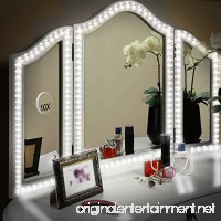 LUNSY LED Vanity Mirror Lights Kit for Makeup Dressing Table Set  13ft/4M Flexible LED Vanity Light Strip  Daylight 6000K DIY Mirror Light with Dimmer and Power Supply  Mirror not Included - B07C3MTFQL