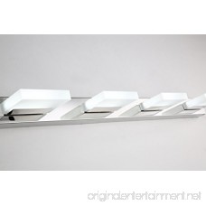 mirrea 16W Modern LED Vanity Light in 4 Lights Stainless Steel and Acrylic Cold White - B00UL625CE