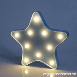 MyEasyShopping Party Decoration 3D LED Nightlight Blue Star - B07DJSQ12N