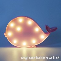 MyEasyShopping Party Decoration 3D Table LED Nightlight Pink Whale - B07DJPG4YH