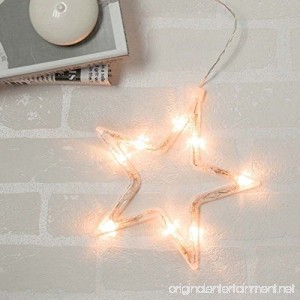 MyEasyShopping Star LED Christmas Decorative Hanging Light Window Sucker Lamp Warm White - B07DJTVMLJ