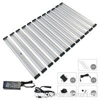 [New] EShine 12 Panels 12 inch LED Dimmable Under Cabinet Lighting Kit  Hand Wave Activated - Touchless Dimming Control - Deluxe Kit  Warm White (3000K) - B06W51W6N5