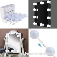 Novolido Hollywood Style LED Vanity Mirror Lights Kit with 10 Dimmable Light Bulbs Lighting Fixture Strip for Makeup Vanity Table Set Dressing Table (New Version) - B077Q6ZC1W