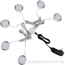 OLEDA LED Puck Lights Under Kitchen Cabinet Counter Wired(3 Ways to Install) 6 Pack - B078SY31S7