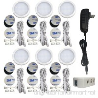 OLEDA LED Puck Lights Under Kitchen Cabinet Counter Wired(3 Ways to Install)  6 Pack - B078SY31S7