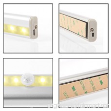 OxyLED Motion Sensor Closet Lights USB Rechargeable Under-Cabinet Lightening Stick-on Cordless 20 LED Wardrobe/Stairs/Step Light Bar LED Night Light Safe Lights with Magnetic Strip (Warm White) - B07166SC3P