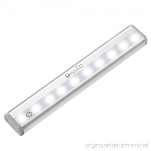 OxyLED Tap Lights Dimmable Night Light Bar with Touch Sensor Battery-powered Under-Cabinet Light Closet Light Wardrobe Light T-02 Touch - B071ZFBSSV