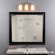 Sheffield 3 Light Bathroom Vanity Chrome w/Frosted Glass Linea di Liara LL-WL260-3-PC - B06Y63P6V5