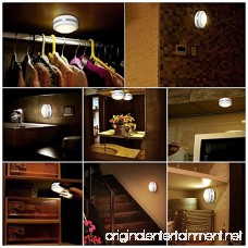 Shineled Wireless LED Puck Lights Under Cabinet Lighting with Remote Control Battery Powered Dimmable Brightness Closet Lights for Hallway Bedroom Kitchen Warm White 6 Pack（Batteries not Included） - B07CVW8F6T