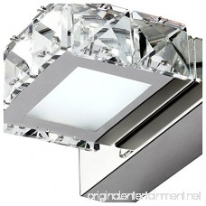 Silvery Crystal Mirror Front lamp Warm White LED Vanity Bathroom Light - Battaa C1803 (2018 New Design) Simple Make-up Wall Light Wall Sconce Mirror Light Picture Front Lamp with Switch 3 Lights - B0778F8VL7