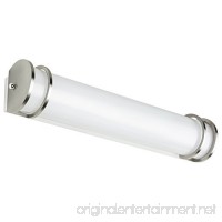 Sunlite 49144-SU LED Dimmable Half-Cylinder Vanity Light Fixture  48"  40K-Cool White Brushed Nickel Finish - B07BGMBBJC