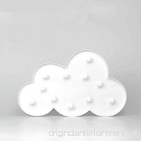 Svitlife Cute Cloud Shape LED Night Light Bedroom Party Home Decor Battery Marquee Table Lamp White - B07DKTBXJR