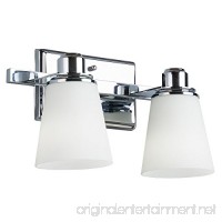 Terracina Two-Light Vanity Sconce Lamp  Polished Chrome with Opal Glass Linea di Liara LL-WL220-2 - B00NCEC00O