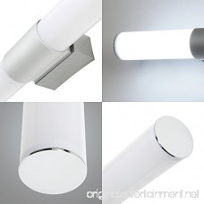 Vanity Light Bathroom Light LED Wall Light White Acrylic Round Tube Cool White 6000 K Goobi Lighting (22w 21.6inches) - B07B49NSZH