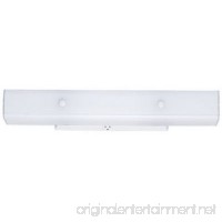 Westinghouse 6642400 Four-Light Interior Wall Fixture with Ground Convenience Outlet  White Finish Base with White Ceramic Glass - B00002NAG1