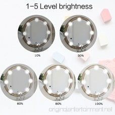 XBUTY Vanity Lights Kit 12 Hollywood Style Light Bulbs 7000K Dimmable Daylight White 17FT/5.2M Hidden Adjustable Length LED Mirror Light for Makeup Dressing Table (Mirror Not Included) - B079GCVN1R