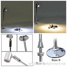 Xking 4-Pack Dimmable LED 1.5W Mini Spotlights Pole Jewelry Showcase Display Lighting Fixture Surface Mount with online PWM Dimmer (Base B 5.9 Cool White(6000K) - B075JQGNQG