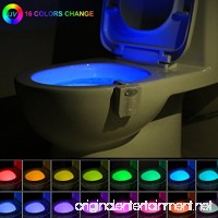 16-Color UV Sterilization Toilet Night Light Gadget  Motion Sensor Activated LED Lamp  Fun Washroom Lighting Add on Toilet Bowl Seat with Aromatherapy for Dad  Kids  Toddler Potty Training Funny Gifts - B07C69RV7D
