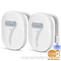 2-Pack Rechargeable Toilet Light with Waterproof Elimi 12-Colors of LED Light  Motion Activated Sensor  Internal Memory  Light Detection - B0776KYG1M