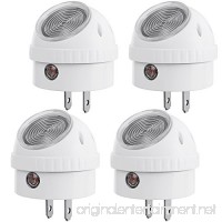 DEWENWILS 360 Degree Rotating LED Night Light Directional Nightlight with Dusk to Dawn Sensor Soft White UL Listed  Pack of 4 - B075SS1SL8