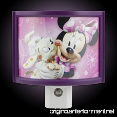 Disney 13367 Minnie Mouse Automatic LED Children’s Night light Wraparound Shade Light Sensing Auto On/Off Plug-In Soft Pink Glow Energy Efficient Featuring Bella from Mickey Mouse Clubhouse - B00GVG6CA4