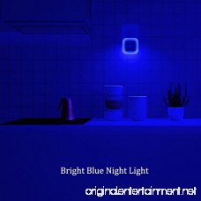 Elsent [Pack of 4] Plug In LED Bright Blue Night Light With Dusk to Dawn Sensor Auto ON/OFF - Perfect for Bathroom Hallway and Kitchen - B073M28VC9