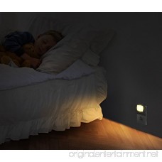 Emotionlite Plug in Night Light Warm White LED Nightlight Dusk to Dawn Sensor Adults Kids Toddler Bedroom Bathroom Kitchen Hallway Stairs Corridor Ultra Slim UL Approved 4 Pack - B075KLB84R